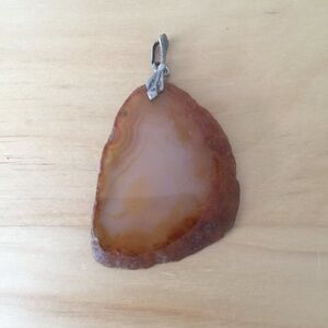 Orange Agate Rough Edge
Pendant
